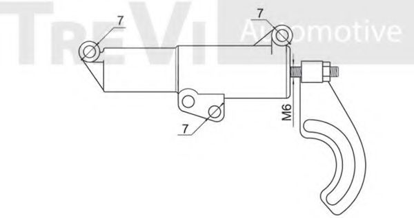 Успокоитель, зубчатый ремень TREVI AUTOMOTIVE D1239