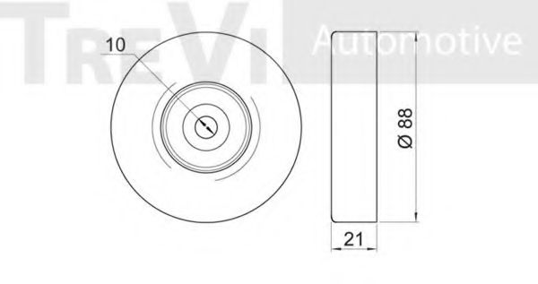 Паразитный / ведущий ролик, поликлиновой ремень BERTOLOTTI 106124