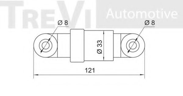 Амортизатор, поликлиновой ремень TREVI AUTOMOTIVE T1842