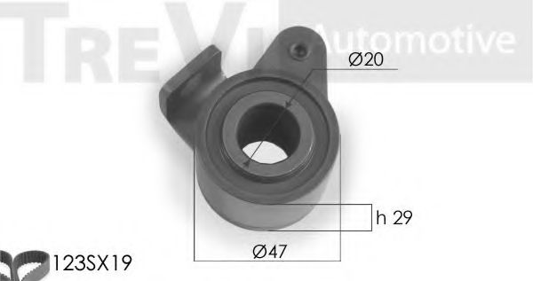 Комплект ремня ГРМ TREVI AUTOMOTIVE KD1081