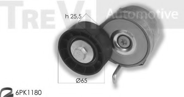 Поликлиновой ременный комплект TREVI AUTOMOTIVE KA1070