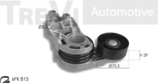 Поликлиновой ременный комплект TREVI AUTOMOTIVE KA1152