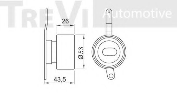 Натяжной ролик, ремень ГРМ BERTOLOTTI 57513