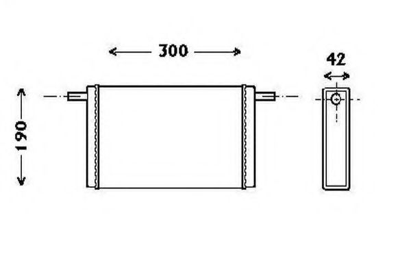 Теплообменник, отопление салона GERI 7049