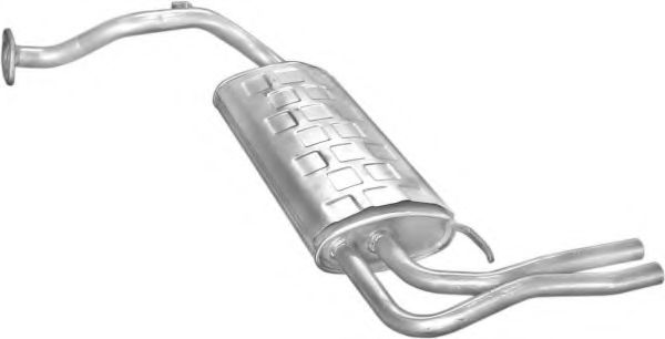 Глушитель выхлопных газов конечный POLMO 0907