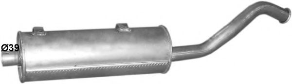 Глушитель выхлопных газов конечный POLMO 69100