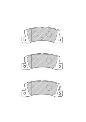 Комплект тормозных колодок, дисковый тормоз FERODO FDB4274