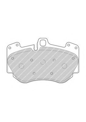 Комплект тормозных колодок, дисковый тормоз FERODO FDB4467