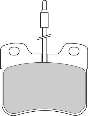 Комплект тормозных колодок, дисковый тормоз FERODO FDB535