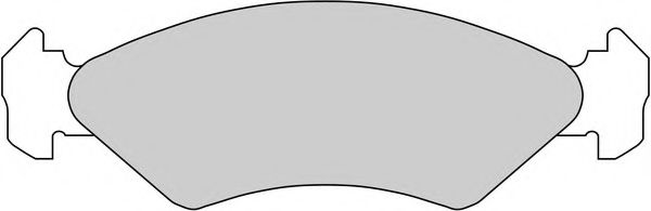 Комплект тормозных колодок, дисковый тормоз FERODO FDB589