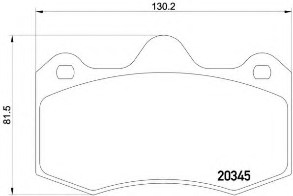 Комплект тормозных колодок, дисковый тормоз BREMBO P 47 001