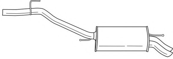 Глушитель выхлопных газов конечный AKS DASIS SG61608