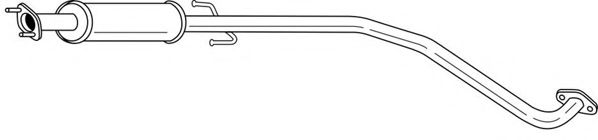 Средний глушитель выхлопных газов AKS DASIS SG73412