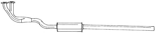 Труба выхлопного газа AKS DASIS SG51106