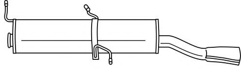 Глушитель выхлопных газов конечный AKS DASIS SG45693