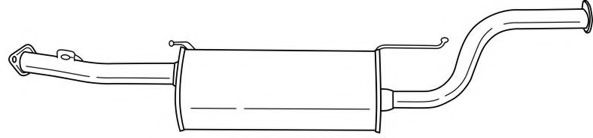 Средний глушитель выхлопных газов AKS DASIS SG37419