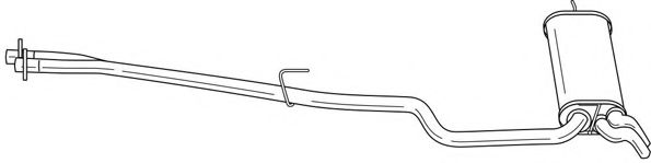 Глушитель выхлопных газов конечный AKS DASIS SG35663