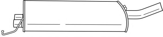 Средний глушитель выхлопных газов AKS DASIS SG35453