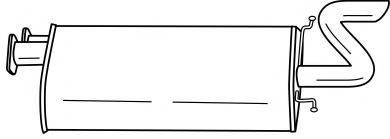 Глушитель выхлопных газов конечный AKS DASIS SG34625