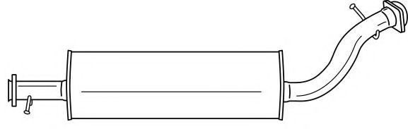 Средний глушитель выхлопных газов AKS DASIS SG32426