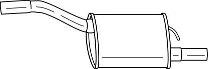 Глушитель выхлопных газов конечный AKS DASIS SG26650