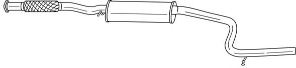 Средний глушитель выхлопных газов AKS DASIS SG26412