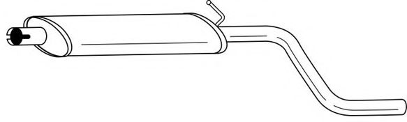 Средний глушитель выхлопных газов AKS DASIS SG12479