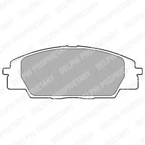 Комплект тормозных колодок, дисковый тормоз DELPHI LP1559