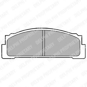 Комплект тормозных колодок, дисковый тормоз DELPHI LP30