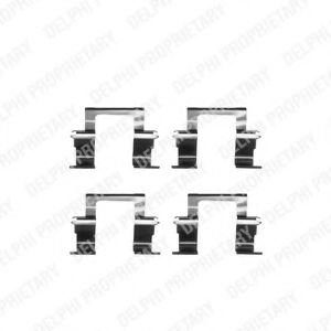 Комплектующие, колодки дискового тормоза DELPHI LX0283