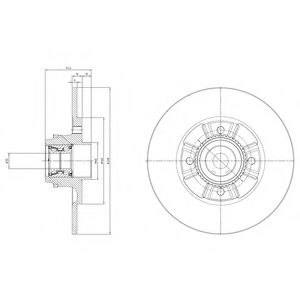 Тормозной диск DELPHI BG9114RS