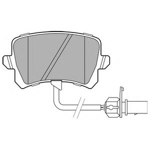 Комплект тормозных колодок, дисковый тормоз DELPHI LP3141