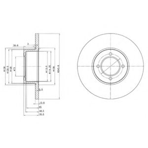 Тормозной диск DELPHI BG2069