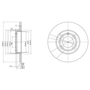 Тормозной диск DELPHI BG2911