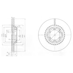Тормозной диск DELPHI BG3679