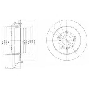 Тормозной диск DELPHI BG3736