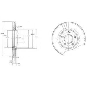 Тормозной диск DELPHI BG3826