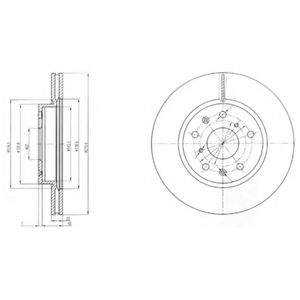 Тормозной диск DELPHI BG4093