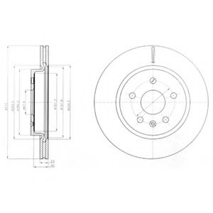 Тормозной диск DELPHI BG4190