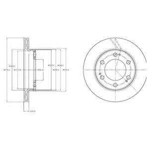 Тормозной диск DELPHI BG4221