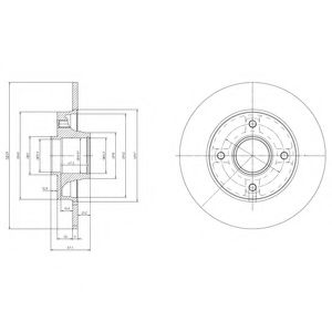 Тормозной диск DELPHI BG9021RSC