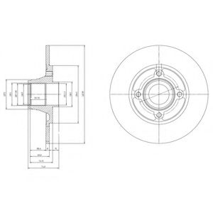 Тормозной диск DELPHI BG9033RSC