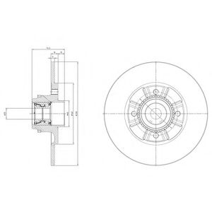 Тормозной диск DELPHI BG9114RSC