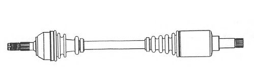 Приводной вал METZGER 655004
