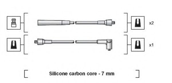 Комплект проводов зажигания MAGNETI MARELLI 941318111063