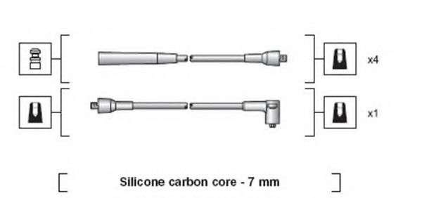 Комплект проводов зажигания BOUGICORD 7134