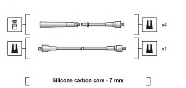 Комплект проводов зажигания MAGNETI MARELLI 941318111257