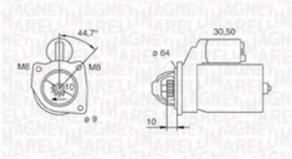 Стартер MAGNETI MARELLI 063720021010