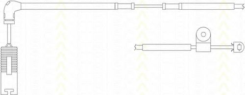 Сигнализатор, износ тормозных колодок TRISCAN 8115 17006