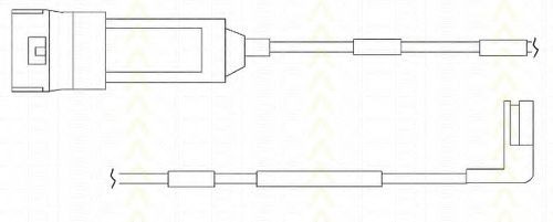 Сигнализатор, износ тормозных колодок TRISCAN 8115 24002